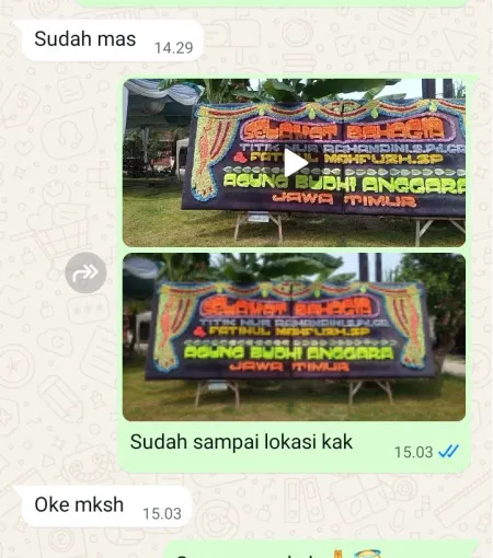 Pengiriman Papan Bunga Kota Bambu Selatan